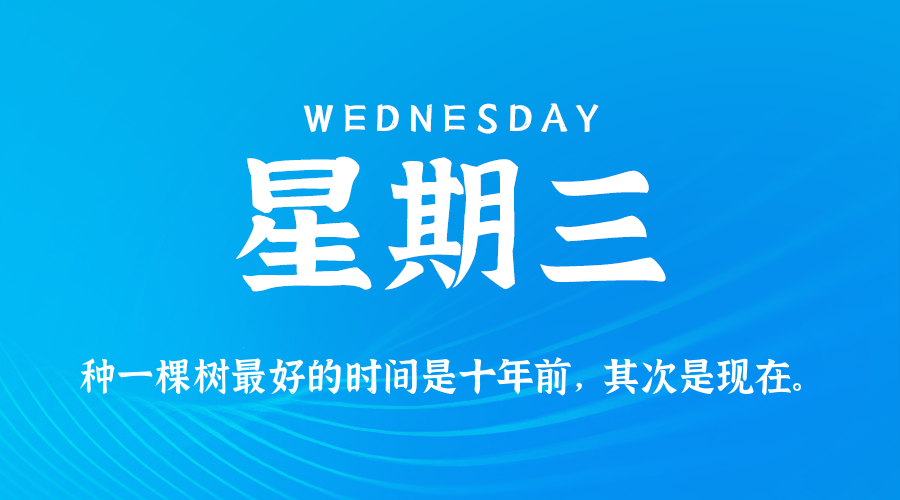 07日23日，星期三，在这里每天60秒读懂世界！