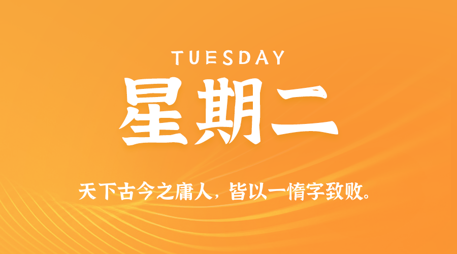 04日28日，星期二，在这里每天60秒读懂世界！